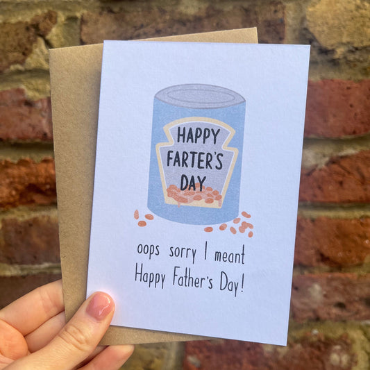 Father’s Day Card - Happy Farters Day - A6