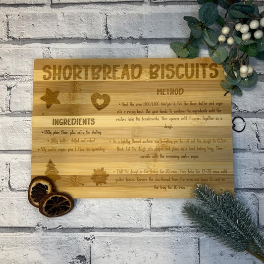Bamboo Chopping/Serving Board - Shortbread Recipe