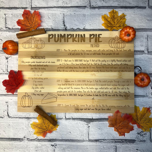 Bamboo Chopping/Serving Board - Pumpkin Pie