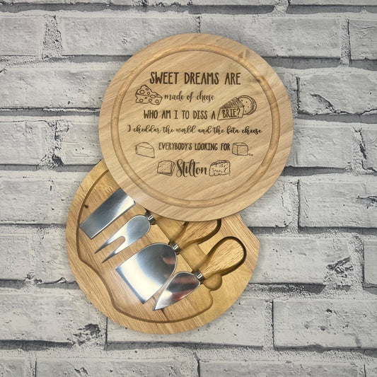 Cheese Board Gift Set - Sweet Dreams Are Made Of Cheese